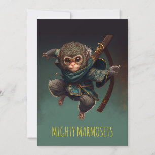 Mighty Marmosets Greeting Card