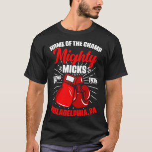 Mighty Mick s Boxing Gym Vintage Gloves Retro T-Shirt