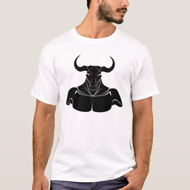 Mighty Minotaur – Black T-Shirt (Front)