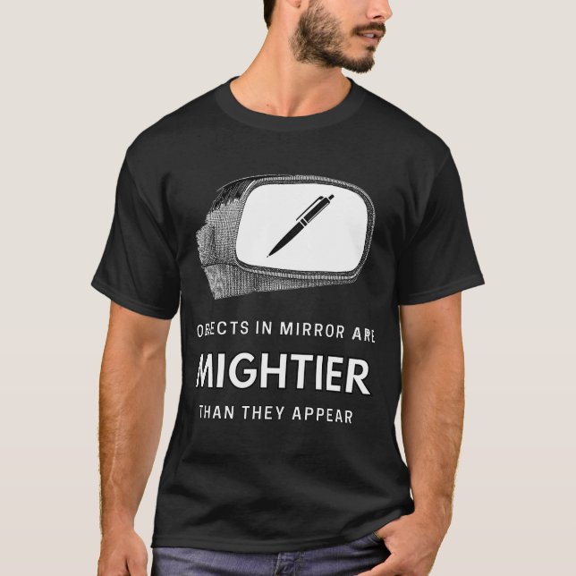 Mighty Pen for Writers and Readers T-Shirt (Front)
