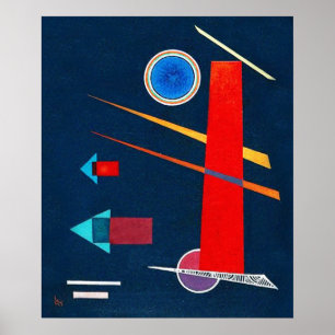 Mighty Red - Kandinsky Modern Art Poster