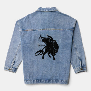 Mighty Taurus the Bull Zodiac Denim Jacket