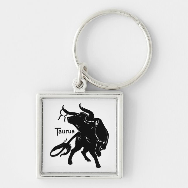 Mighty Taurus the Bull Zodiac Keychain (Front)