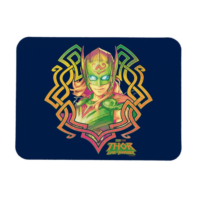 Mighty Thor Colourful Asgardian Graphic Magnet (Horizontal)