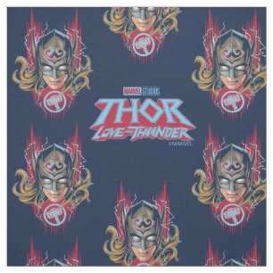 Mighty Thor Helmet Graphic Fabric