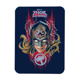 Mighty Thor Helmet Graphic Magnet