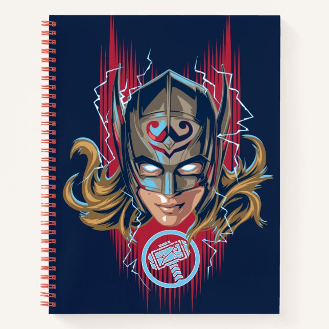 Mighty Thor Helmet Graphic Notebook (Front)