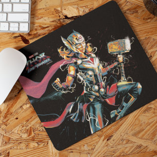 Mighty Thor Illustrated Character Art Mouse Pad