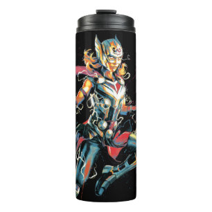 Mighty Thor Illustrated Character Art Thermal Tumbler