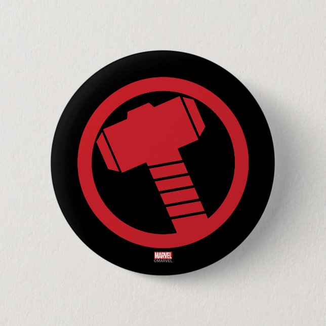 Mighty Thor Logo 2 Inch Round Button (Front)