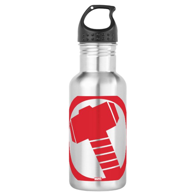 Mighty Thor Logo 710 Ml Water Bottle (Front)