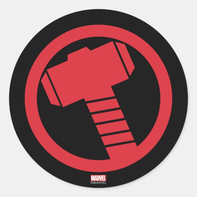 Mighty Thor Logo Classic Round Sticker (Front)