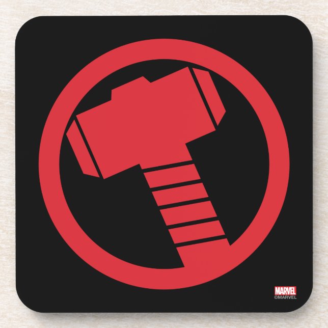Mighty Thor Logo Coaster (Front)
