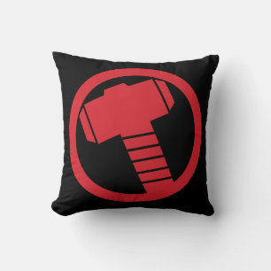 Mighty Thor Logo Throw Pillow