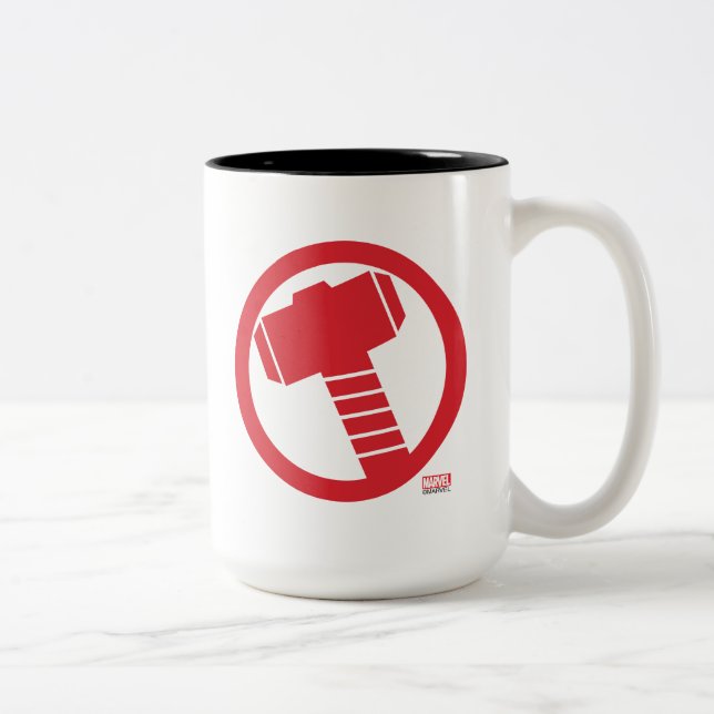 Mighty Thor Logo Two-Tone Coffee Mug (Right)
