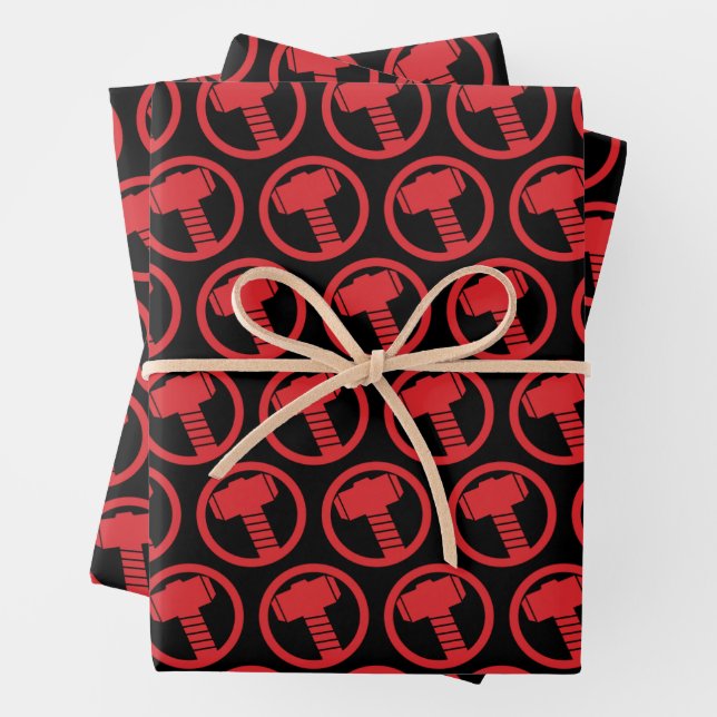 Mighty Thor Logo Wrapping Paper Sheet (In situ)