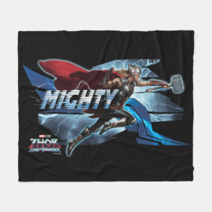 Mighty Thor Mjölnir Rush Graphic Fleece Blanket