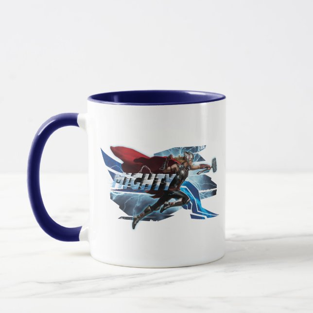 Mighty Thor Mjölnir Rush Graphic Mug (Left)