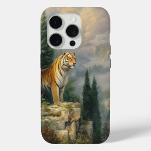 Mighty Tiger Mountain Scene iPhone 15 Pro Case