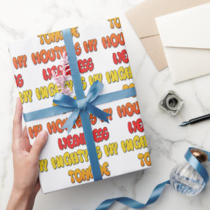 Mighty Tongue Weak Mouth pic Wrapping Paper