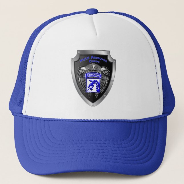 Mighty XVIII Airborne Corps Trucker Hat (Front)