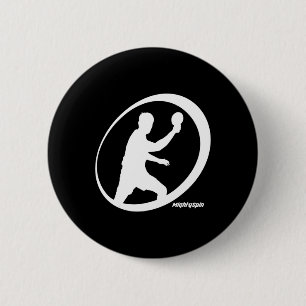 MightySpin Ping Pong Tee Table Tennis Comfy 2 Inch Round Button