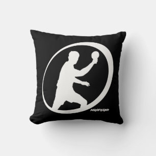 MightySpin  Ping Pong Tee  Table Tennis  Comfy Throw Pillow