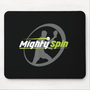 MightySpin  Ping Pong Tee   Table Tennis  Cool Mouse Pad