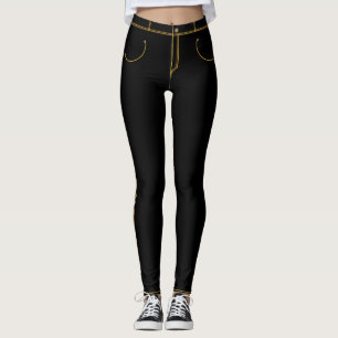Migned - Stylish Women's Black Jeans Leggings