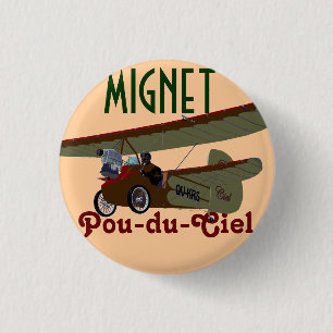 Mignet Pou-du-Ciel KRS 1 Inch Round Button
