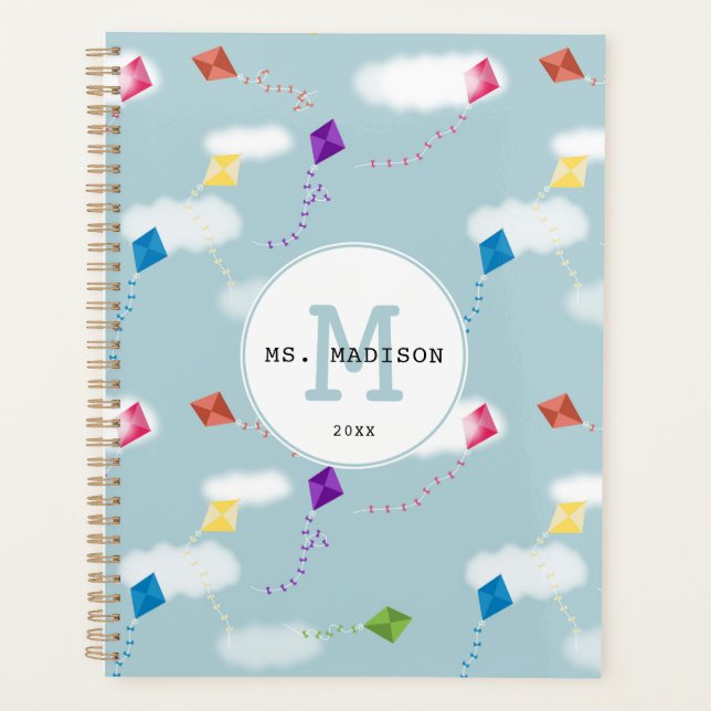 Mignolore Flying Kites Teacher Monogramme (Devant)