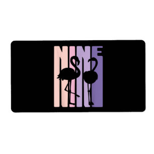 Mignon 9 Anniversaire Cadeau I Flamant rose I 9 An