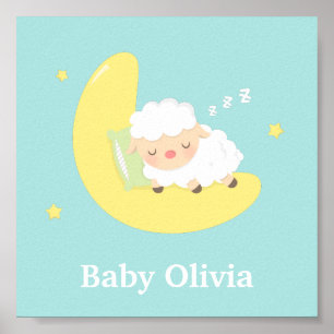 Mignon agneau endormi décoration de chambre pour e