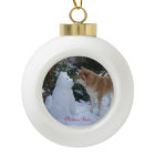 mignon akita baiser bonhomme de neige akita saison