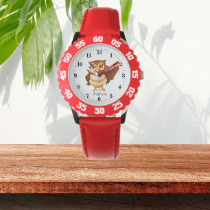 mignon amateur de hibou ajouter le nom Montre