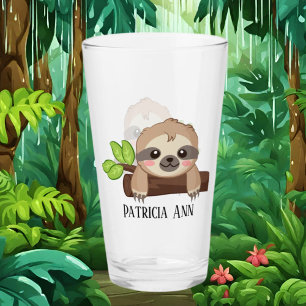 mignon amoureux paresseux ajouter nom Verre