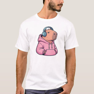 Mignon Capybara Rétro Sweat à Capuche Dessin Animé