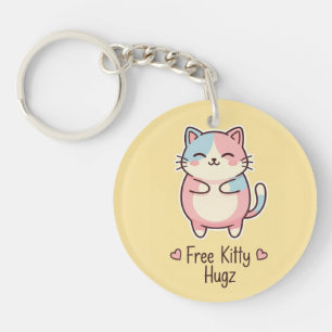 Mignon Chat Kawaii "Câlins Gratuits pour Minou" Ac