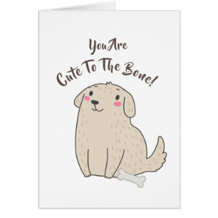 "Mignon chiot d'animal familier à os"