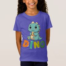 Mignon Cookie Lover Dino – T-Shirt Enfant Dinosaur