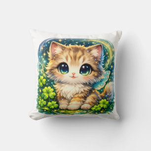 Mignon Coussin de Chat Magique Kawaii Cu Chat Fa