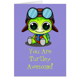 Mignon dessin animé Chibi Turtley Incroyable