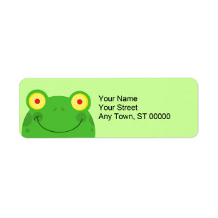 mignon dessin animé grenouille visage froggy