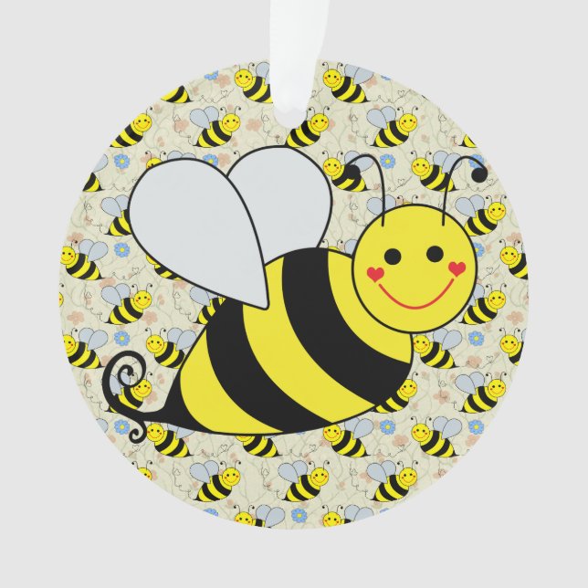 Mignon gaffez l'abeille avec le motif (devant)