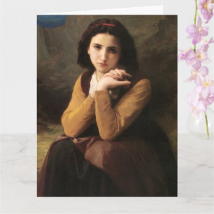 Mignon Innocence of Adolescent Girl, Bouguereau  Card