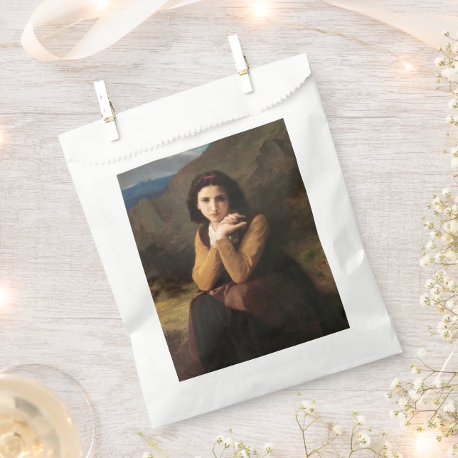 Mignon Innocence of Adolescent Girl, Bouguereau  Favour Bag (Clipped)