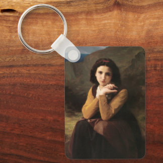 Mignon Innocence of Adolescent Girl, Bouguereau  Keychain