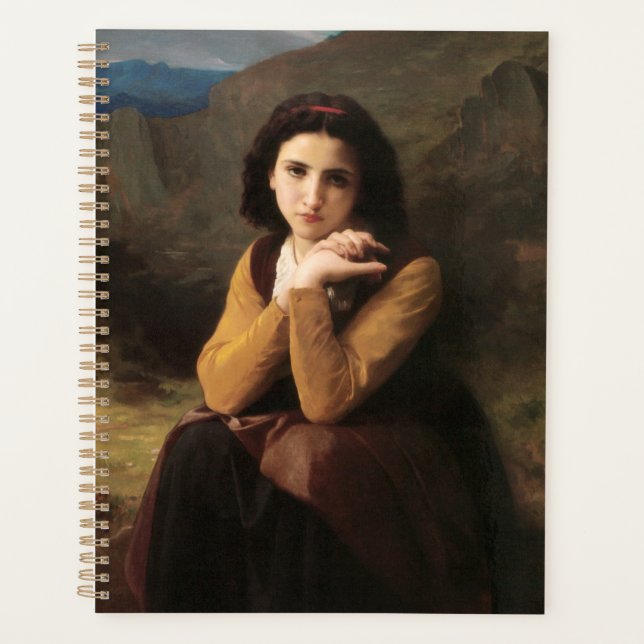 Mignon Innocence of Adolescent Girl, Bouguereau  Planner (Front)
