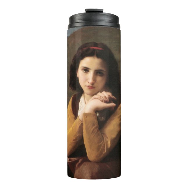 Mignon Innocence of Adolescent Girl, Bouguereau  Thermal Tumbler (Front)