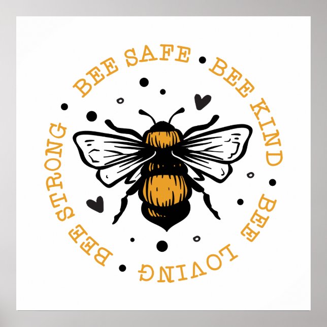 mignon inspirant apiculteurs mot art Poster (Devant)
